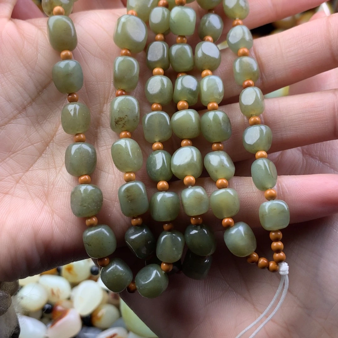 和田玉未镶嵌手链