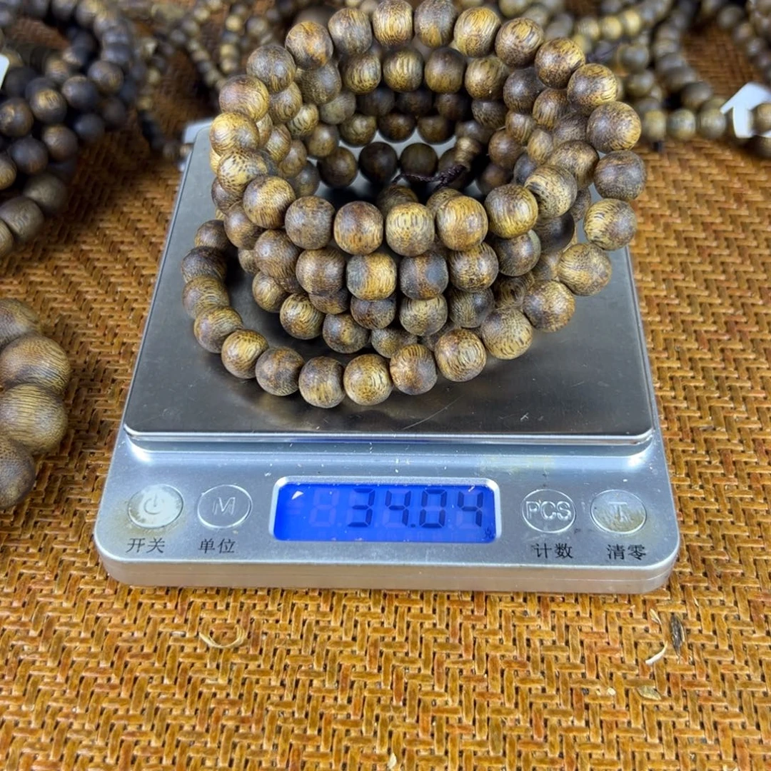 河***于沉香碎屑沉香卡9多圈克重34克