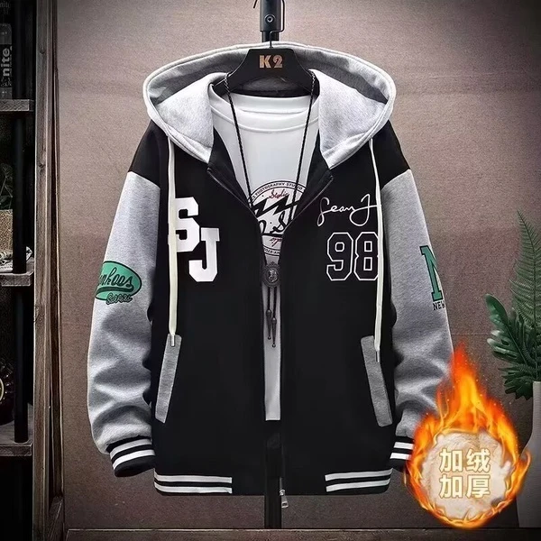 新款青少年宽松潮流卫衣男装韩版百搭休闲上衣裤子运动套装2024秋