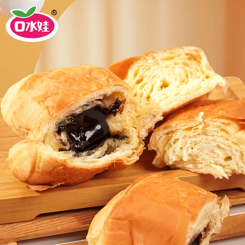 B：口水娃10个装丹麦旋风枕面包