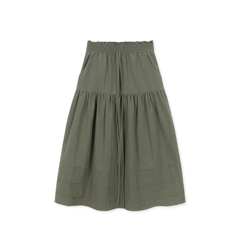 【LIbaibai】夏装2025年新款高腰显瘦半身裙BB-2304