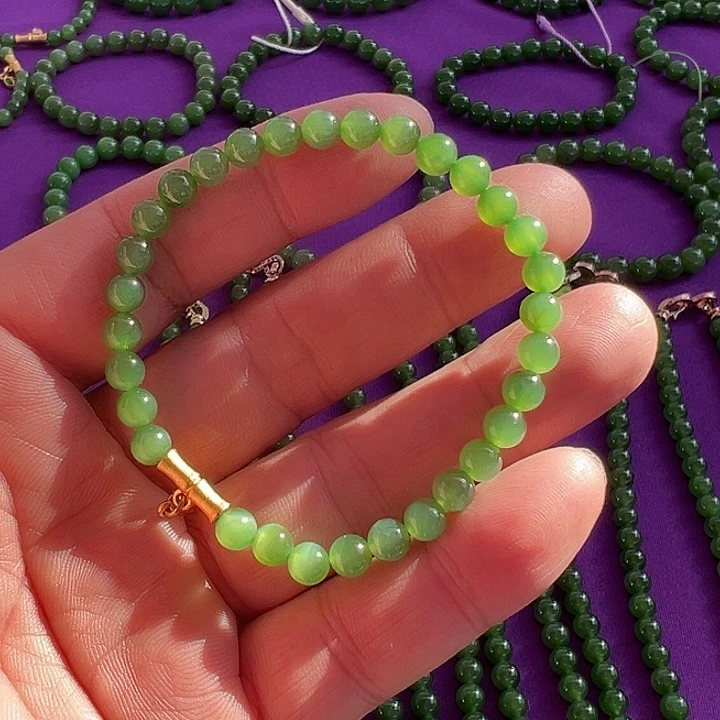 和田玉（碧玉）未镶嵌手串