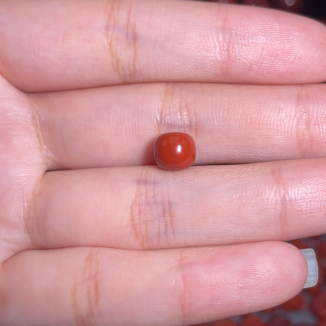 南红玛瑙未镶嵌瓦西老型7mm+