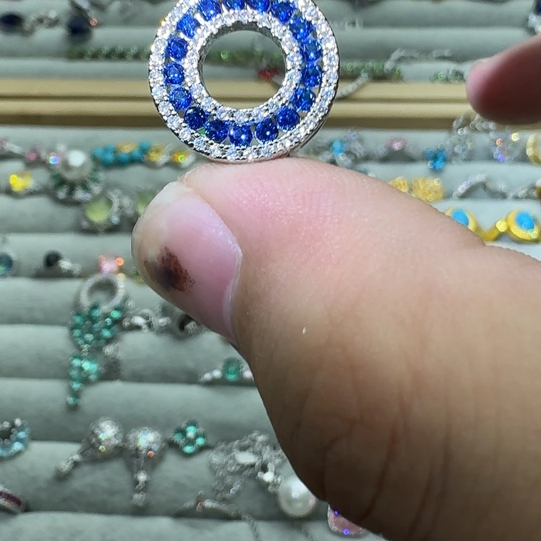 托帕石戒指银S925镶嵌