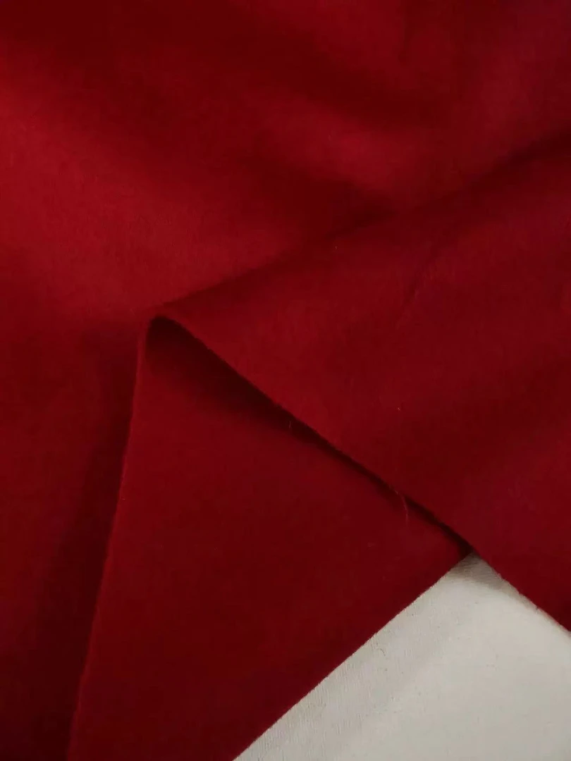 高端精品双面长毛安哥拉红羊绒布料  定制商品不支持退货
