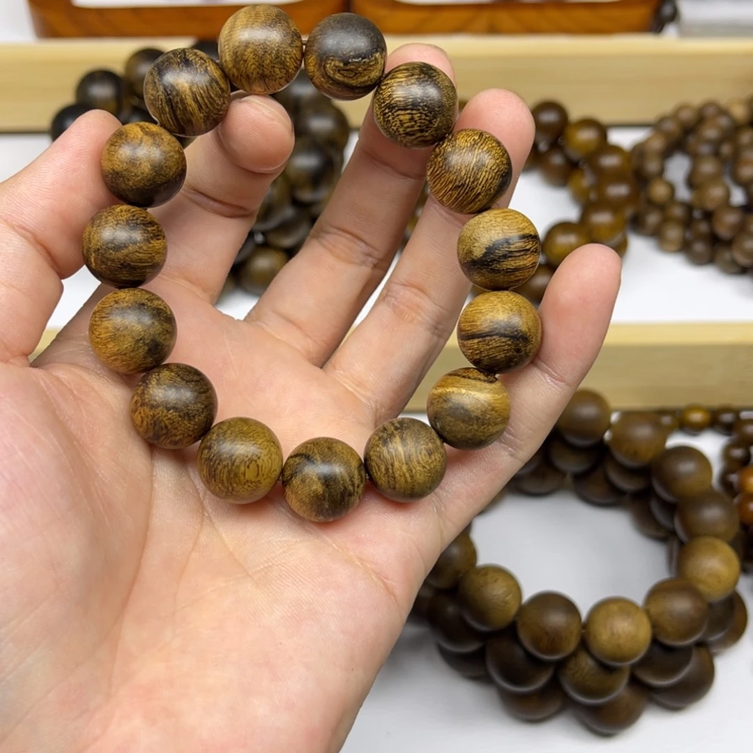 匿****沉香手串越南芽庄白棋楠1.4