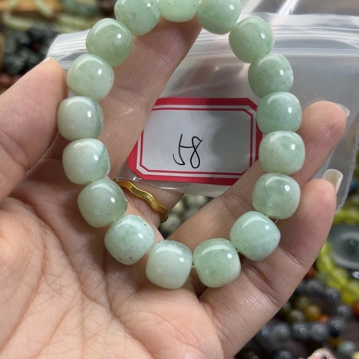 蛇纹石玉未镶嵌手链