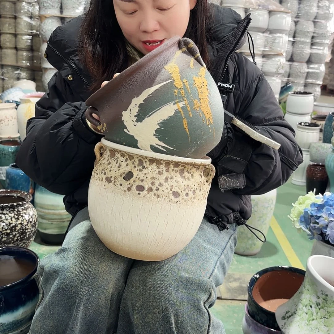 正品两个高19/19红陶