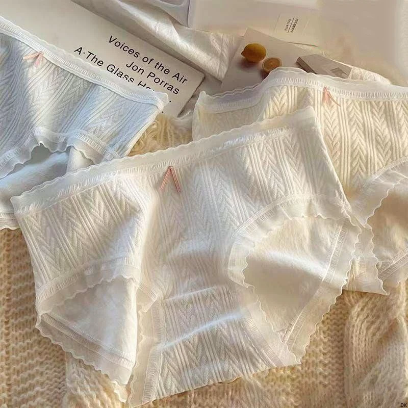 少女风纯棉女中腰爆款抗菌少女学生全棉档舒适透气亲肤三角裤内裤