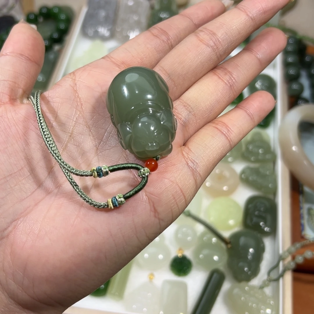 和田玉（青玉）未镶嵌颈饰