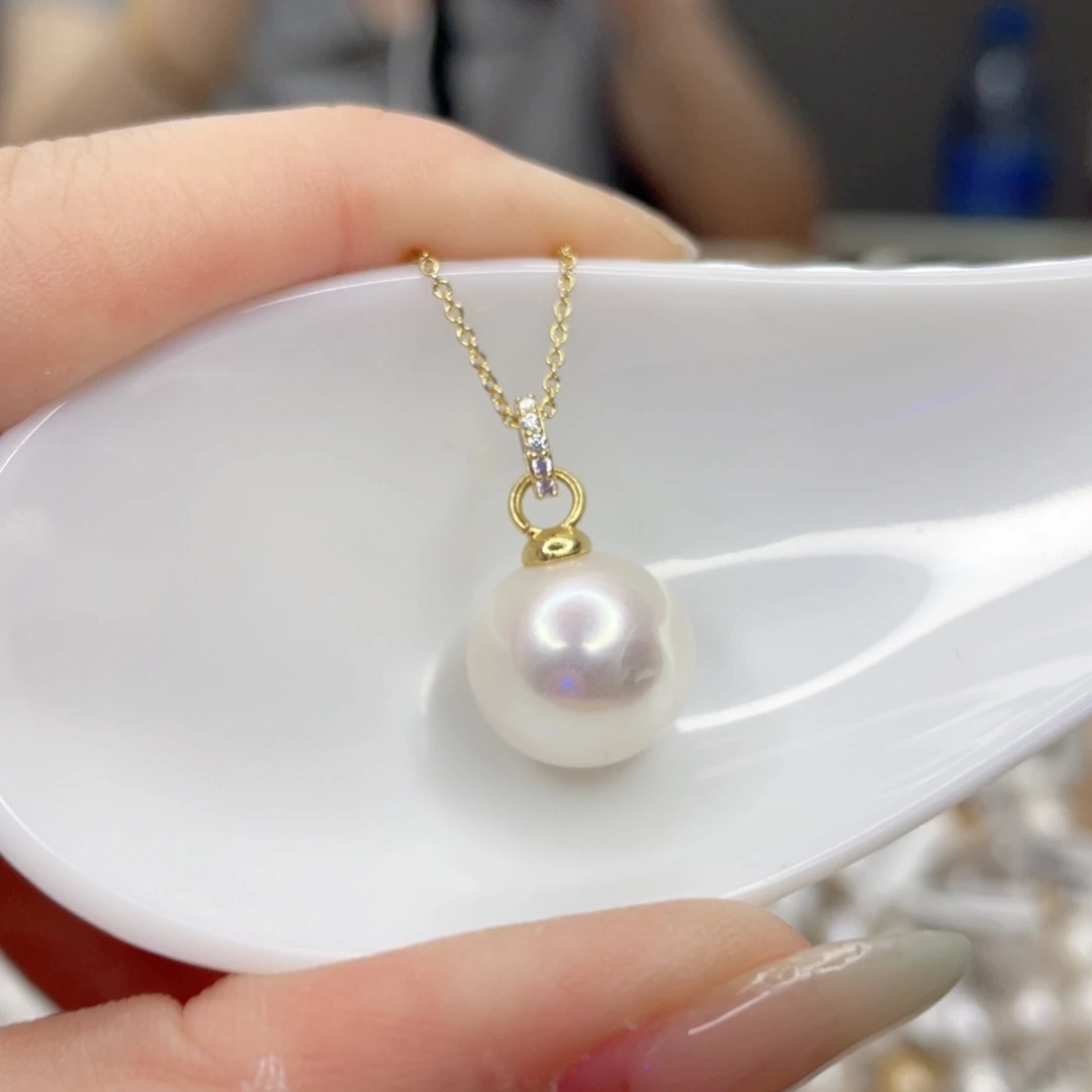 淡水珍珠未镶嵌吊坠(赠链)