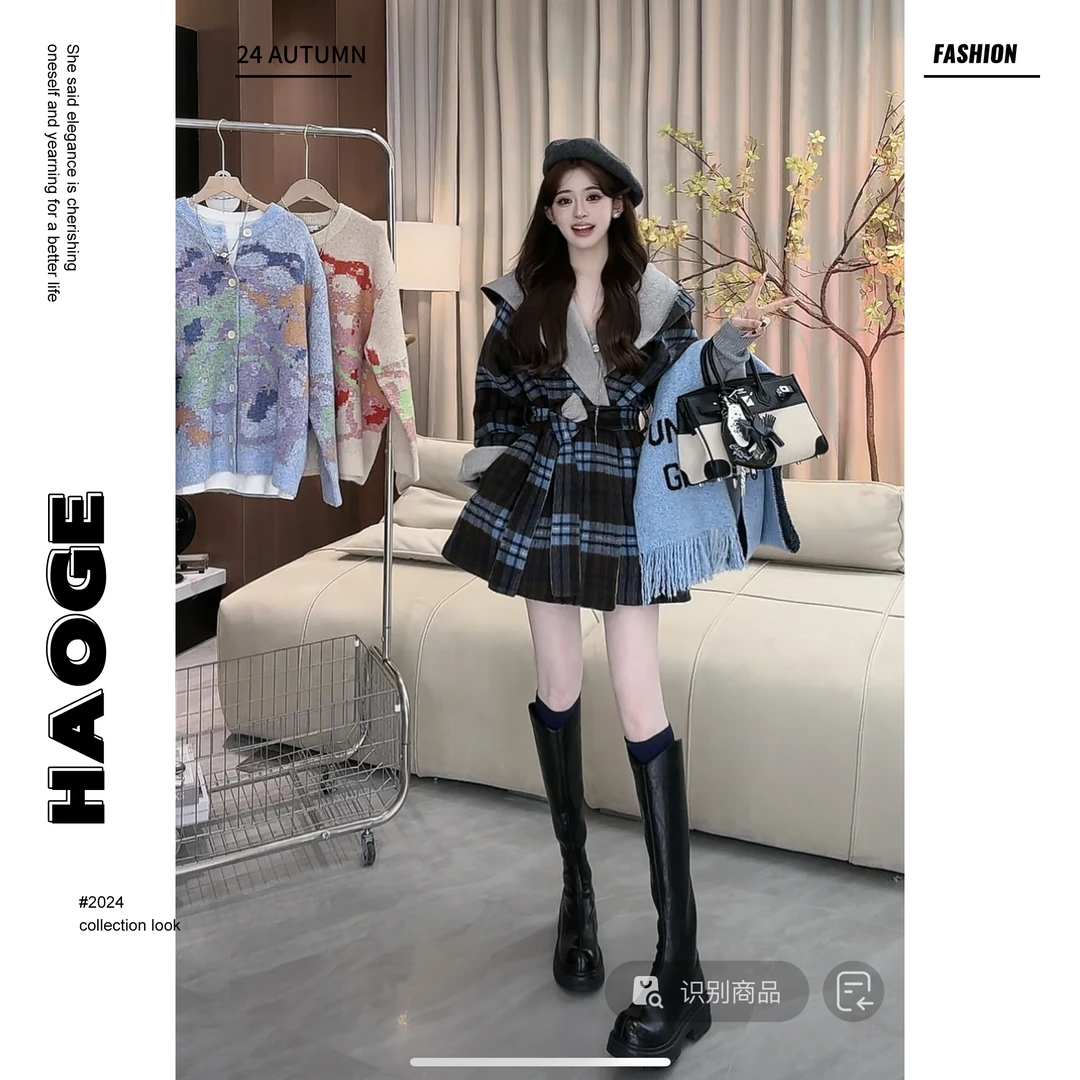 欣儿优选●冷调野格Q4DY2347A大衣预