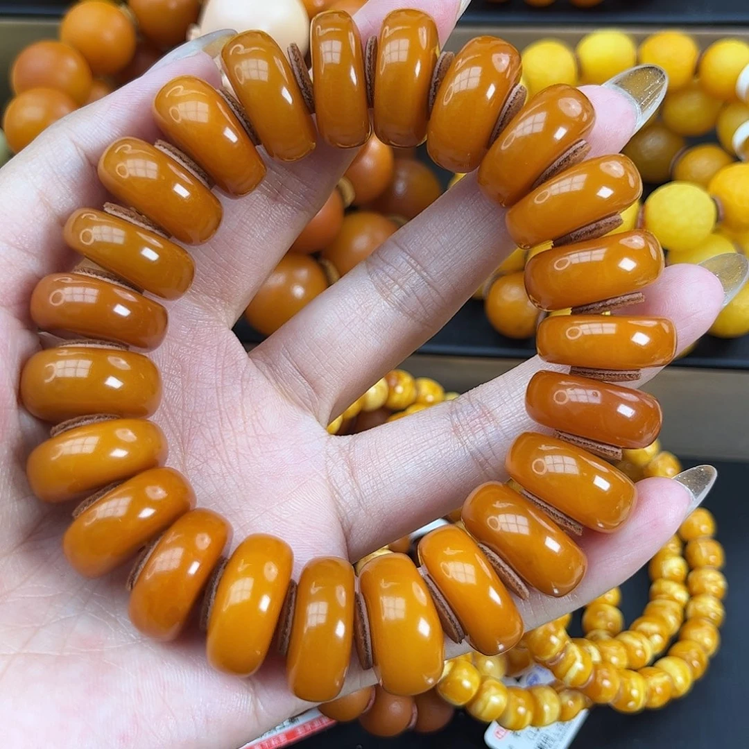未镶嵌琥珀手链蜜蜡