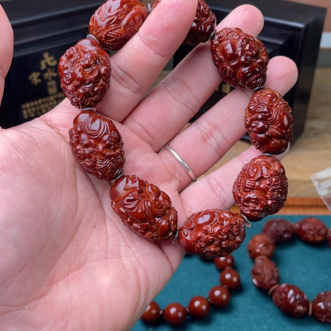 橄榄核吊坠@*洋煜百子弥勒回血006