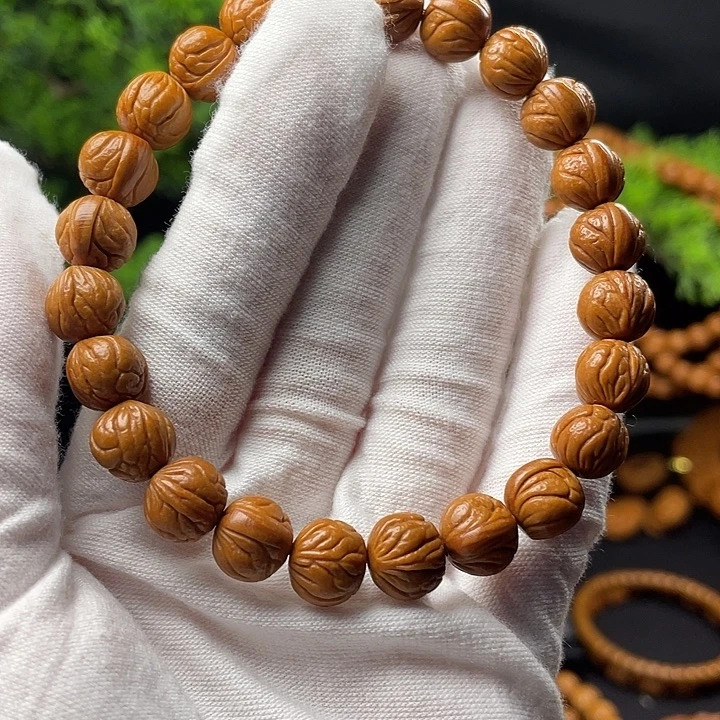 桃核吊坠秦岭龙纹桃核