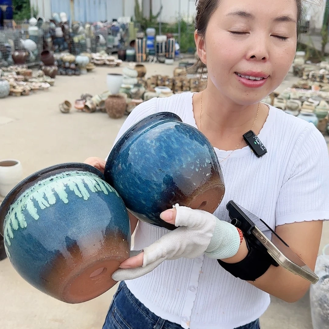 紫砂花盆王嫂花盆0917-112瑕疵颜色宽式不选