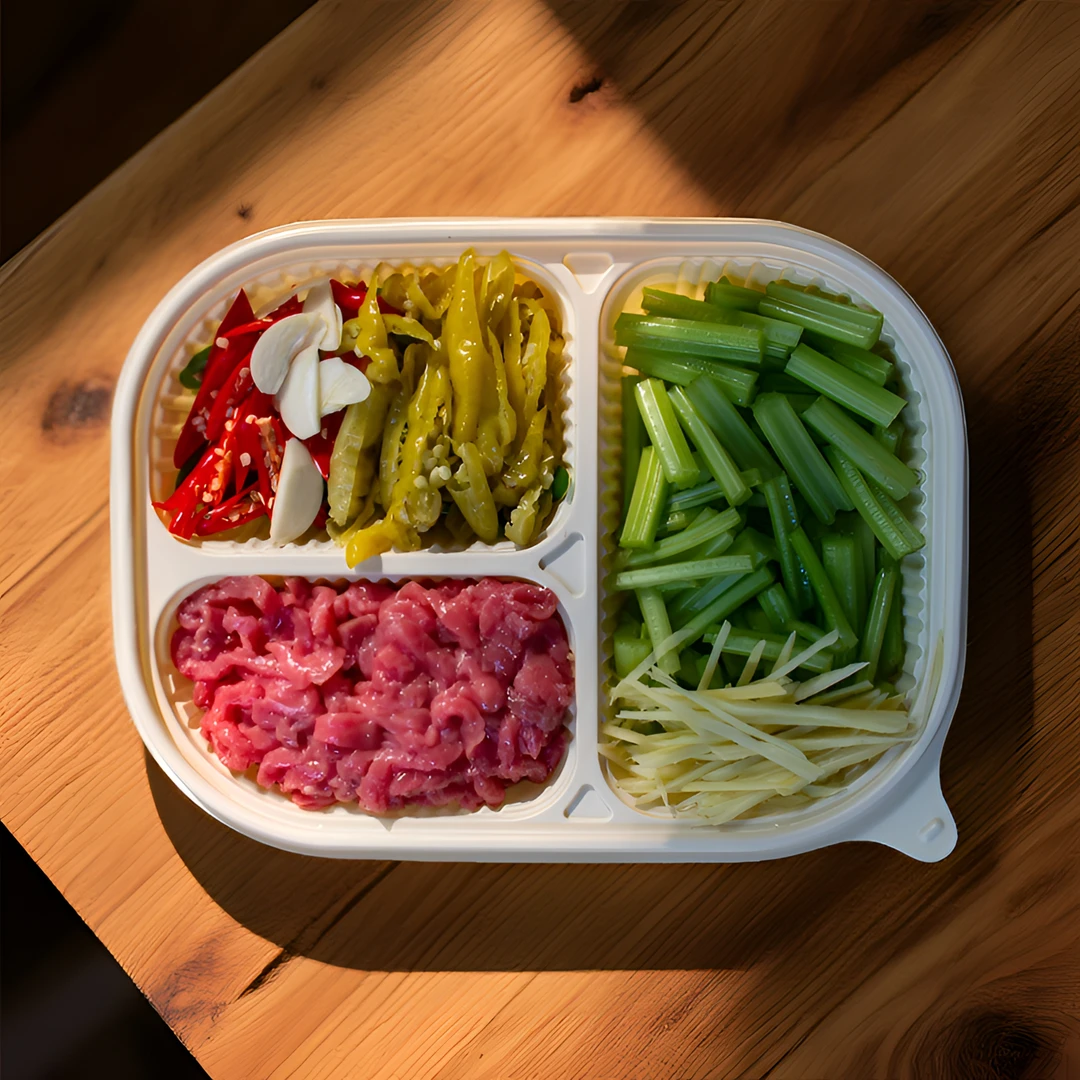 野山椒牛肉丝（爆辣集小米椒鲜辣、野山椒酸辣、线椒香辣、仔姜辛辣配嫩牛丝，鲜牛肉约130g-260g)牛肉同城配