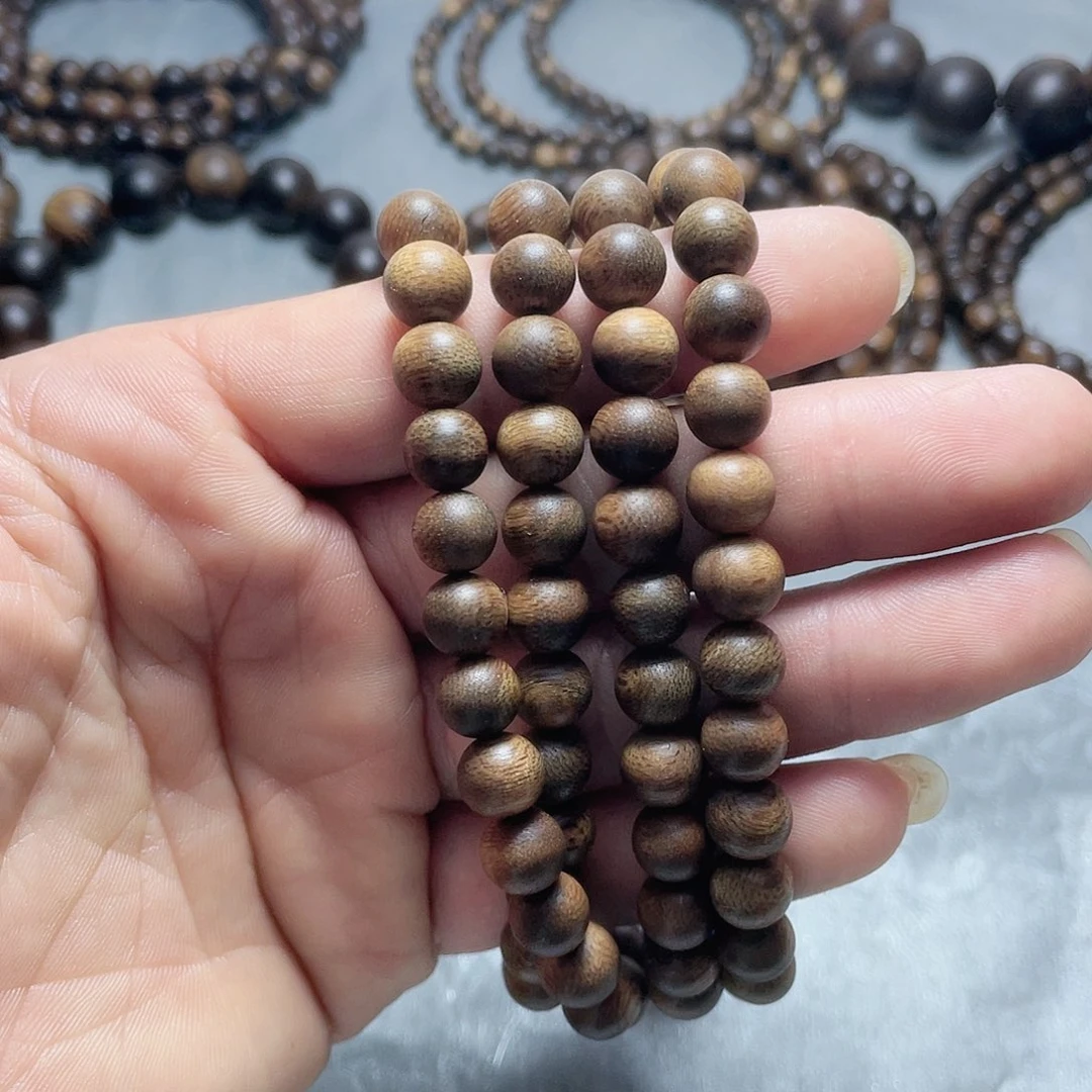 沉香手串富森红土