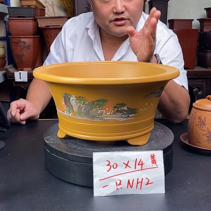 紫砂花盆货号一只NH2