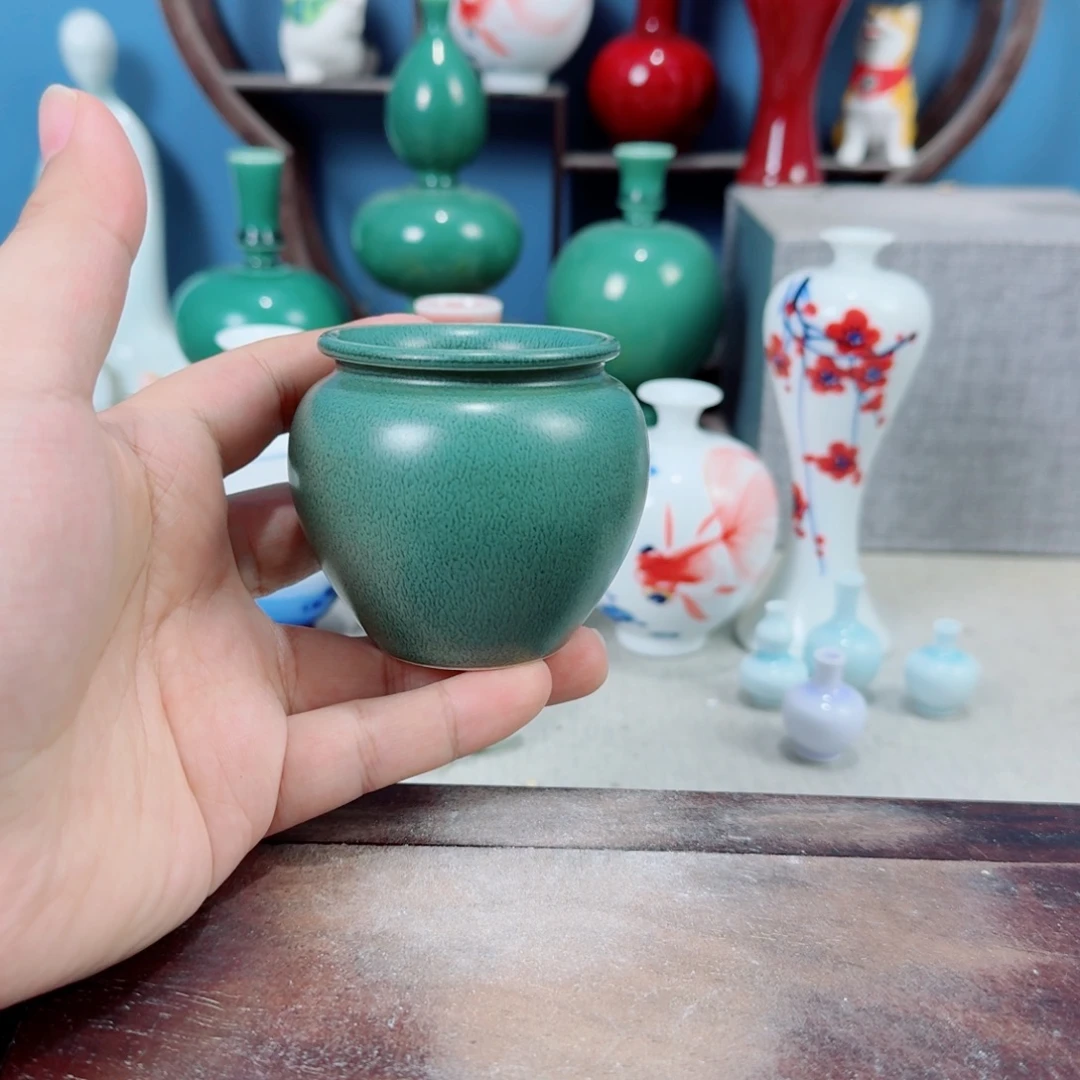 陶瓷手工小花器摆件