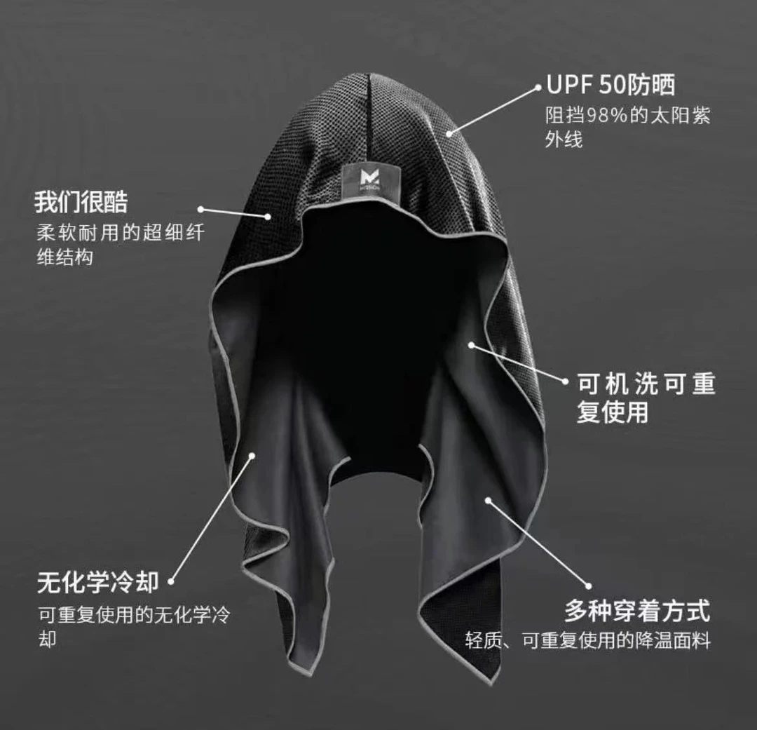 运动健身 实用！冷感科技速干透气防晒面巾头巾-m03jin