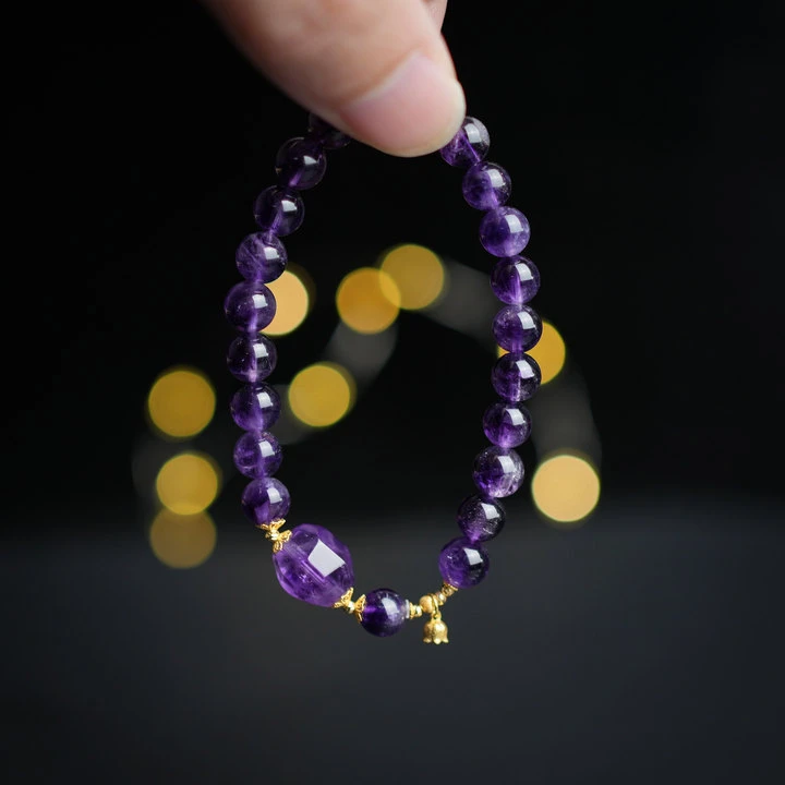 【紫超七】水晶手串-约卡7.5mm-LFG65-JM|BSJ3