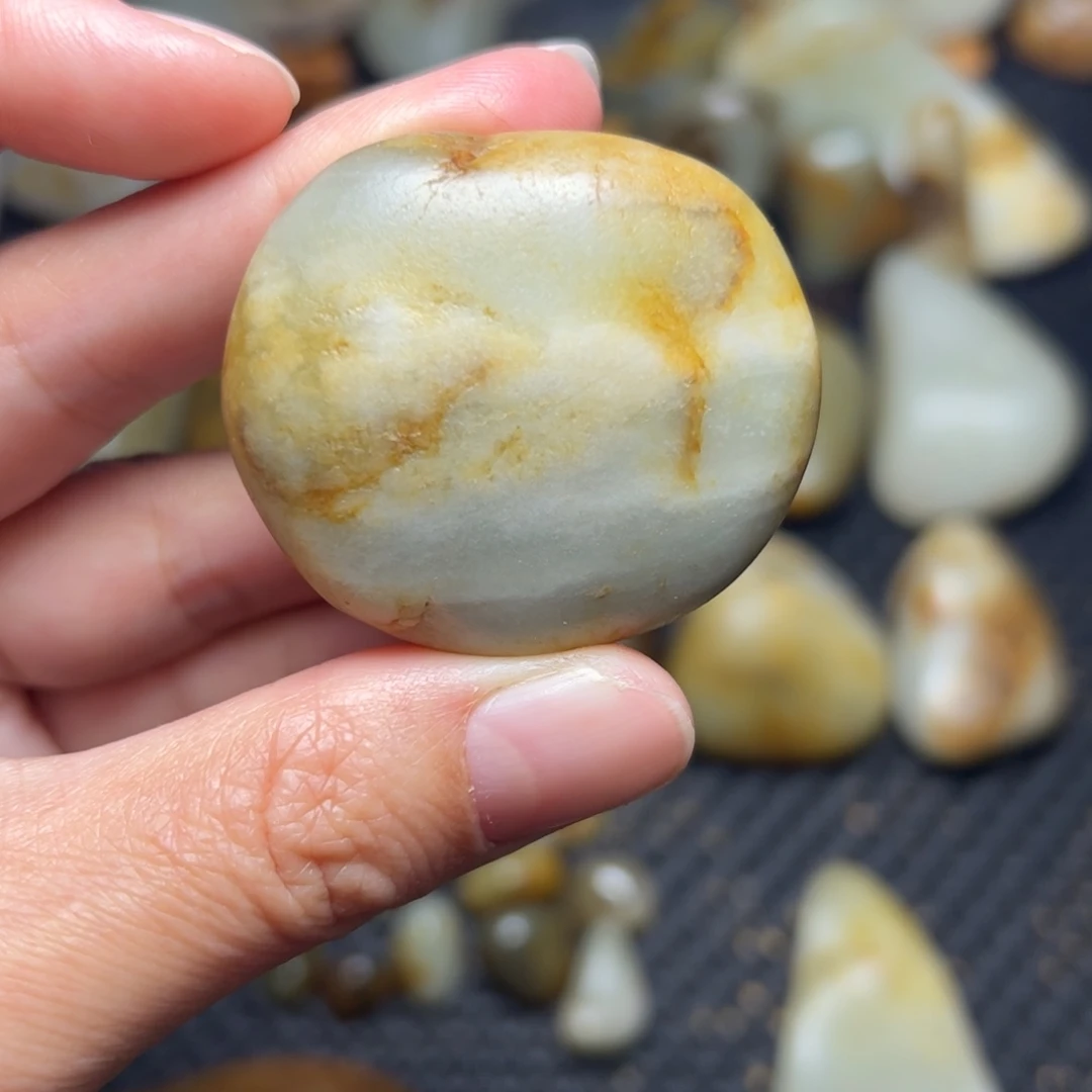 和田玉未镶嵌挂件B49