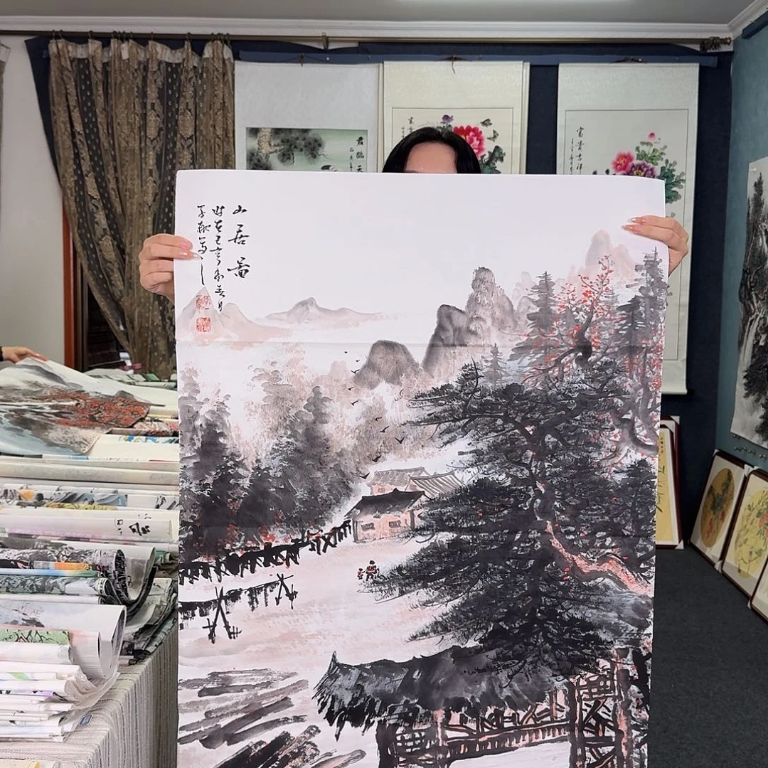 纯手绘国画作品作品