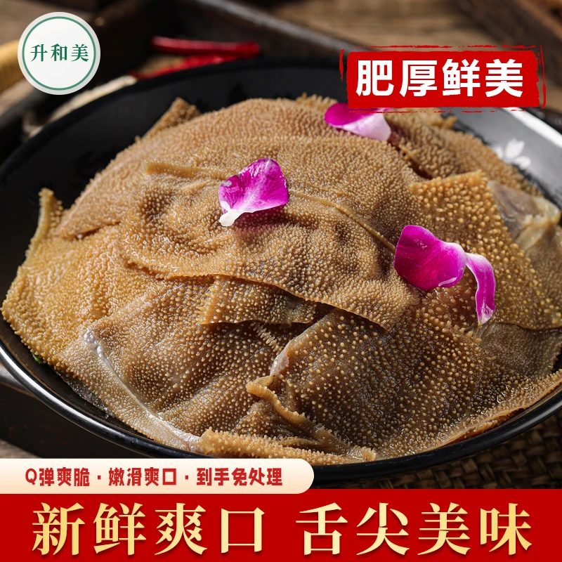 火锅食材大片毛肚新鲜毛肚