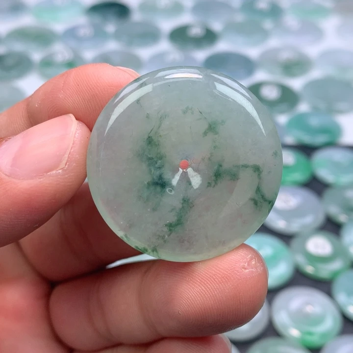 翡翠未镶嵌颈饰缅甸天然A货翡翠35.5-5.9