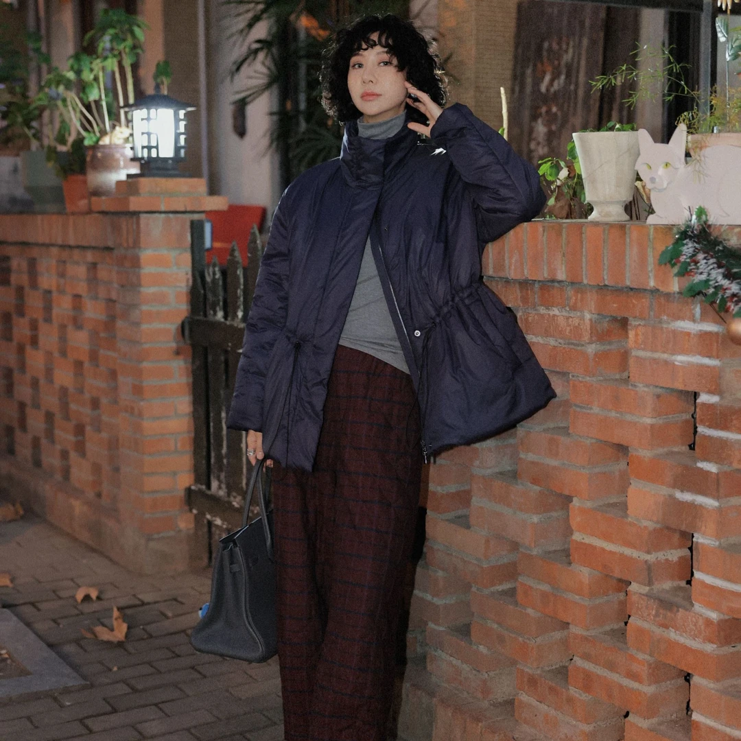 TT设计师【南风旅行】高级时尚抗磨损束腰绳棉服外套TT191621