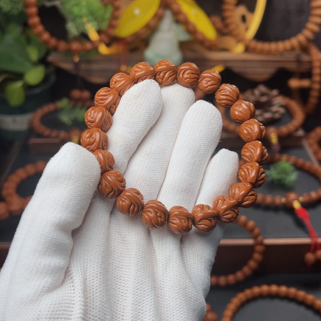 吊坠桃核浮***风1.3双脊龙手串