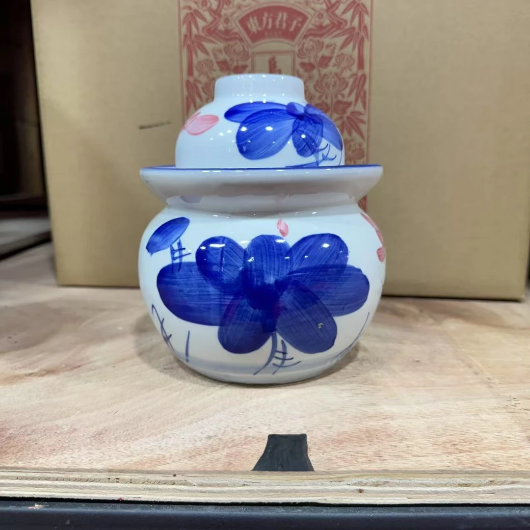 荷花泡菜陶瓷坛1