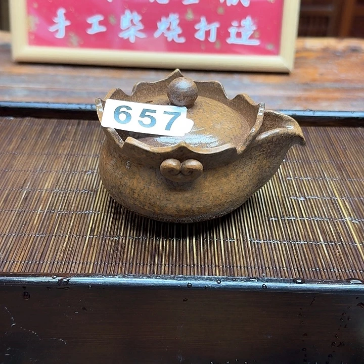 纯手工制作粗陶茶具