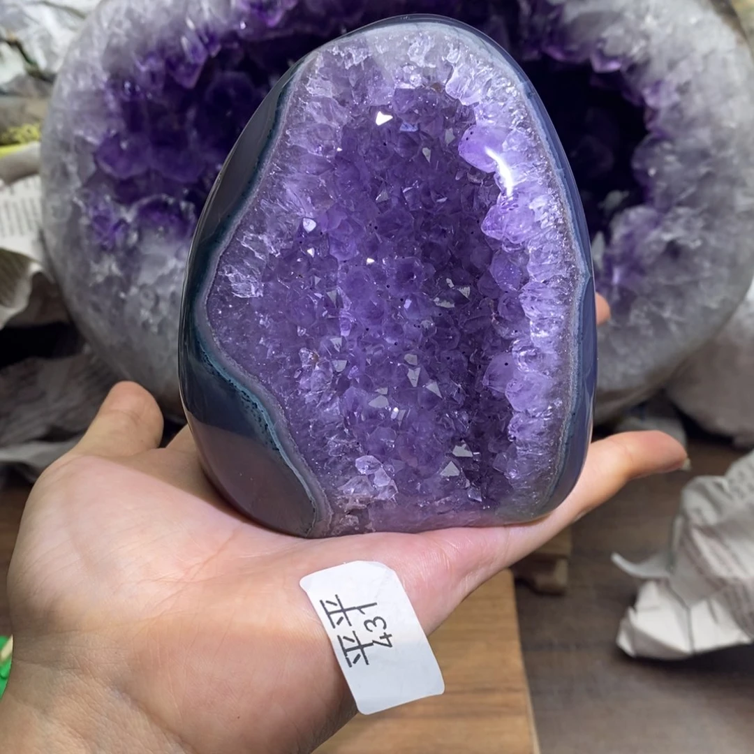 紫晶珠宝半成品未镶嵌