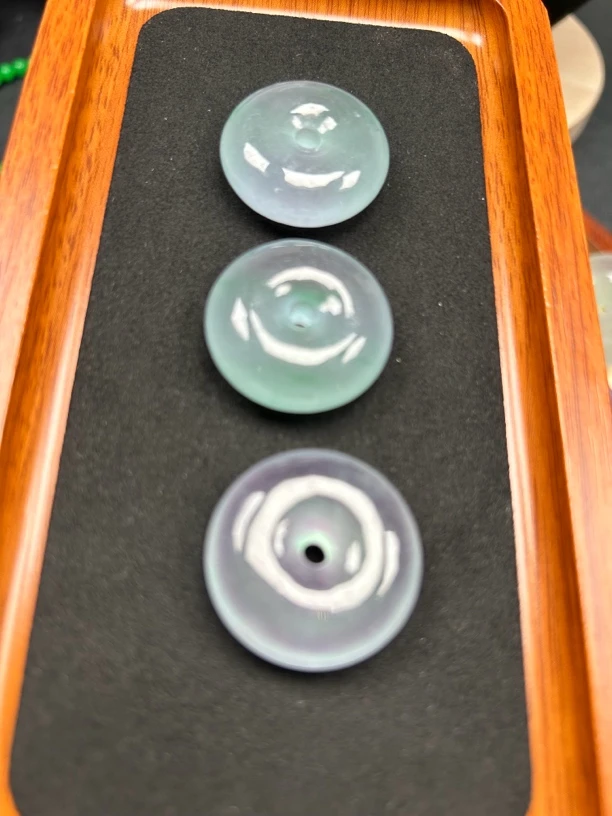 非金属珐琅吊坠 冰起光平安扣吊坠挂件优化设计