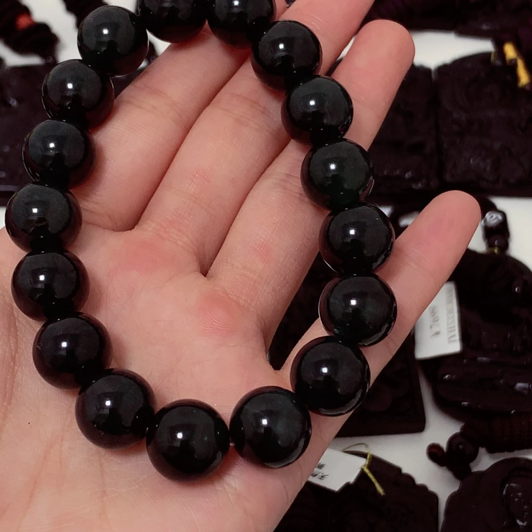 翡翠未镶嵌颈饰天然a货钢琴黑特色福利题材挂件