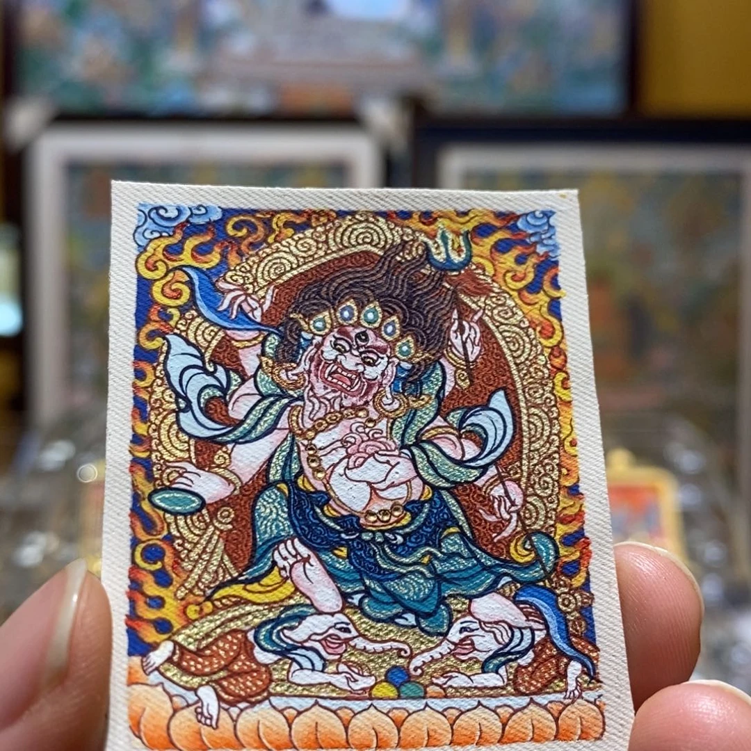 欧***李吊坠唐卡艺术作品欣赏