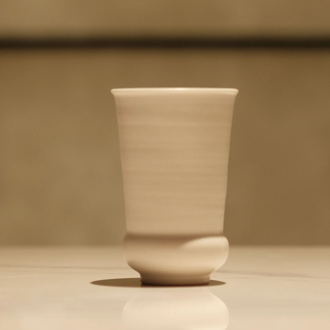 【半斋餐具新品】圆梦系列餐具 YM2400046高腰水杯150cc茶杯全手工