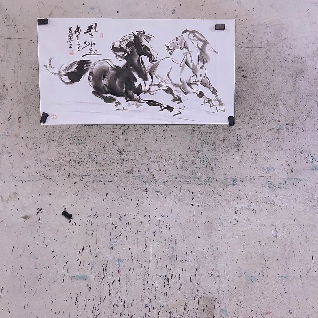 海***厂国画三尺100x50cmcm