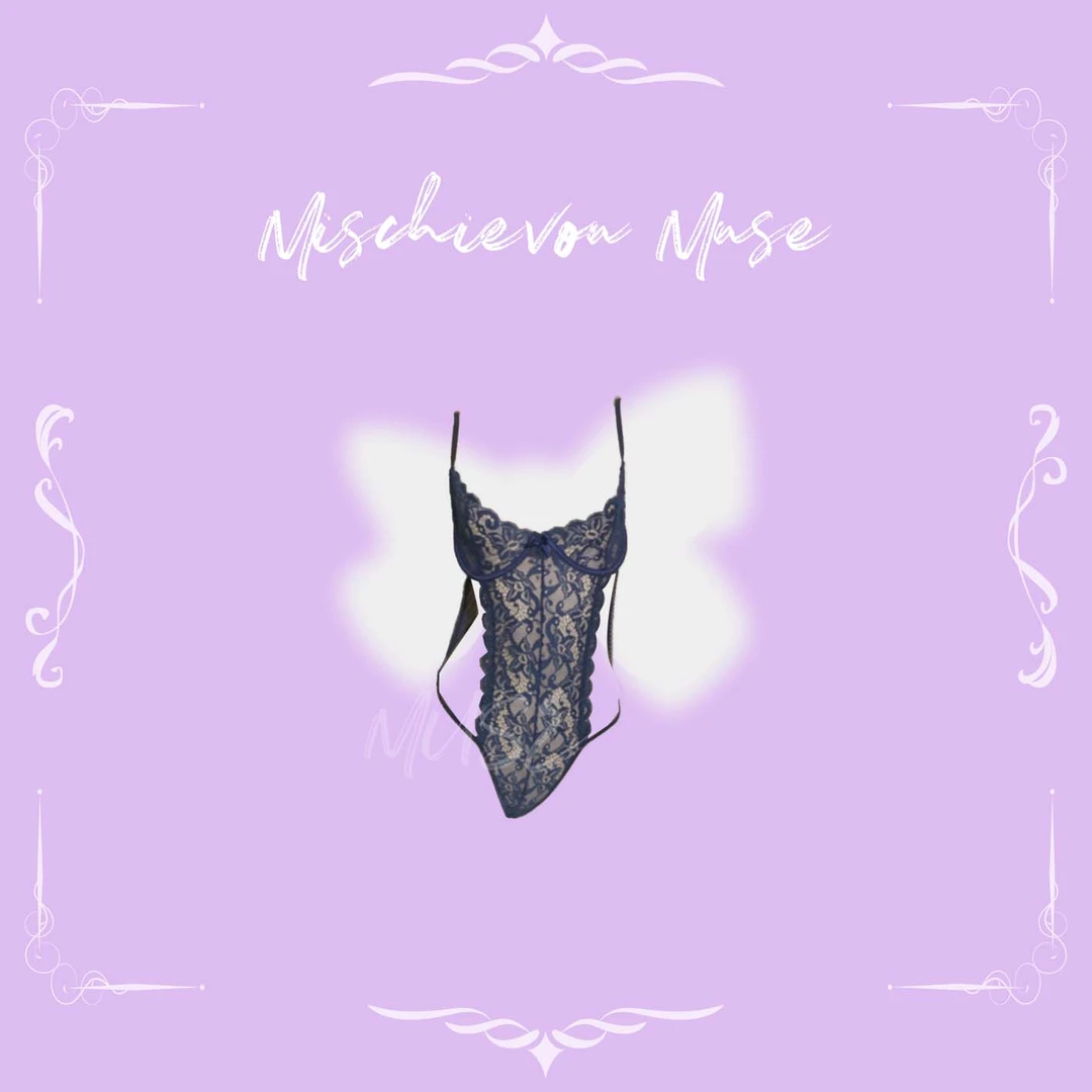 Mischievous Muse 【蕾丝诫印】蕾丝连体钢圈纯欲睡衣制服