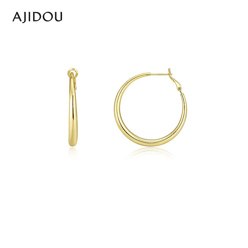 铜合金耳饰 AJIDOU阿吉豆耳环女款时尚休闲耳钉耳饰【CH】