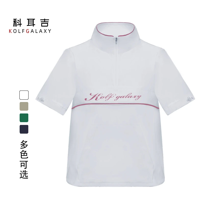 高尔夫服装女款夏季新品时尚显瘦速干弹力网球运动短袖