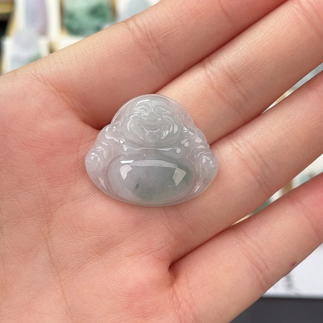 翡翠未镶嵌颈饰佛公