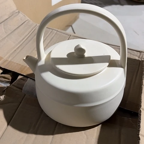 微瑕，明火，烧水壶白色，1L