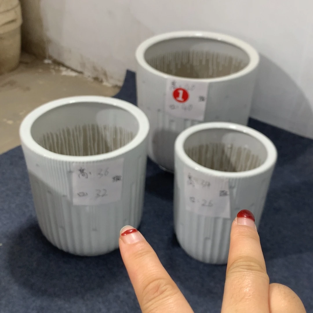 高温陶瓷花盆微瑕
