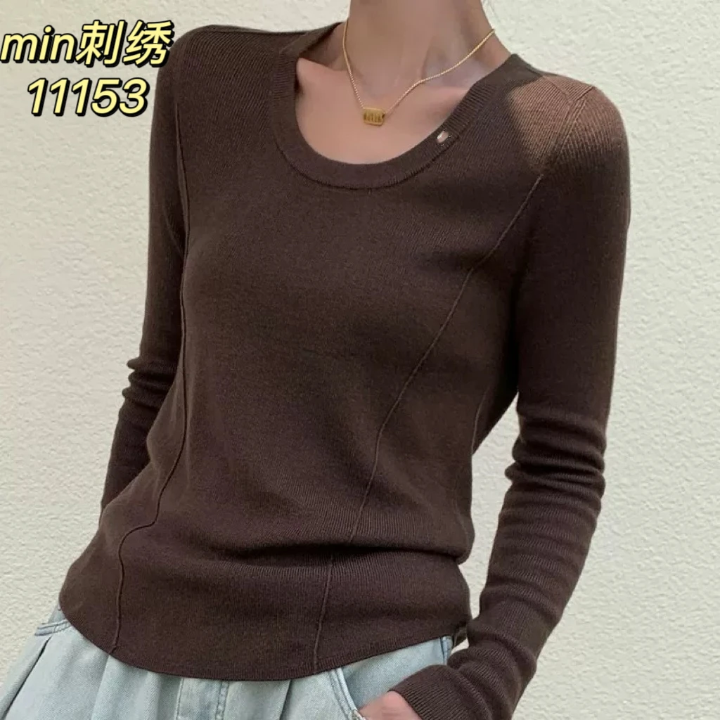 11153（部分无水洗唛，介意慎拍） SANFAN新款修身针织打底