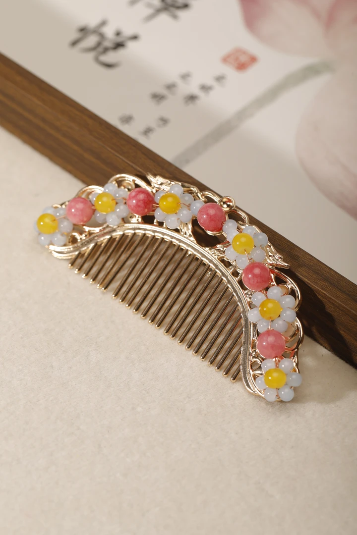 新中式发梳辑珠汉服头饰