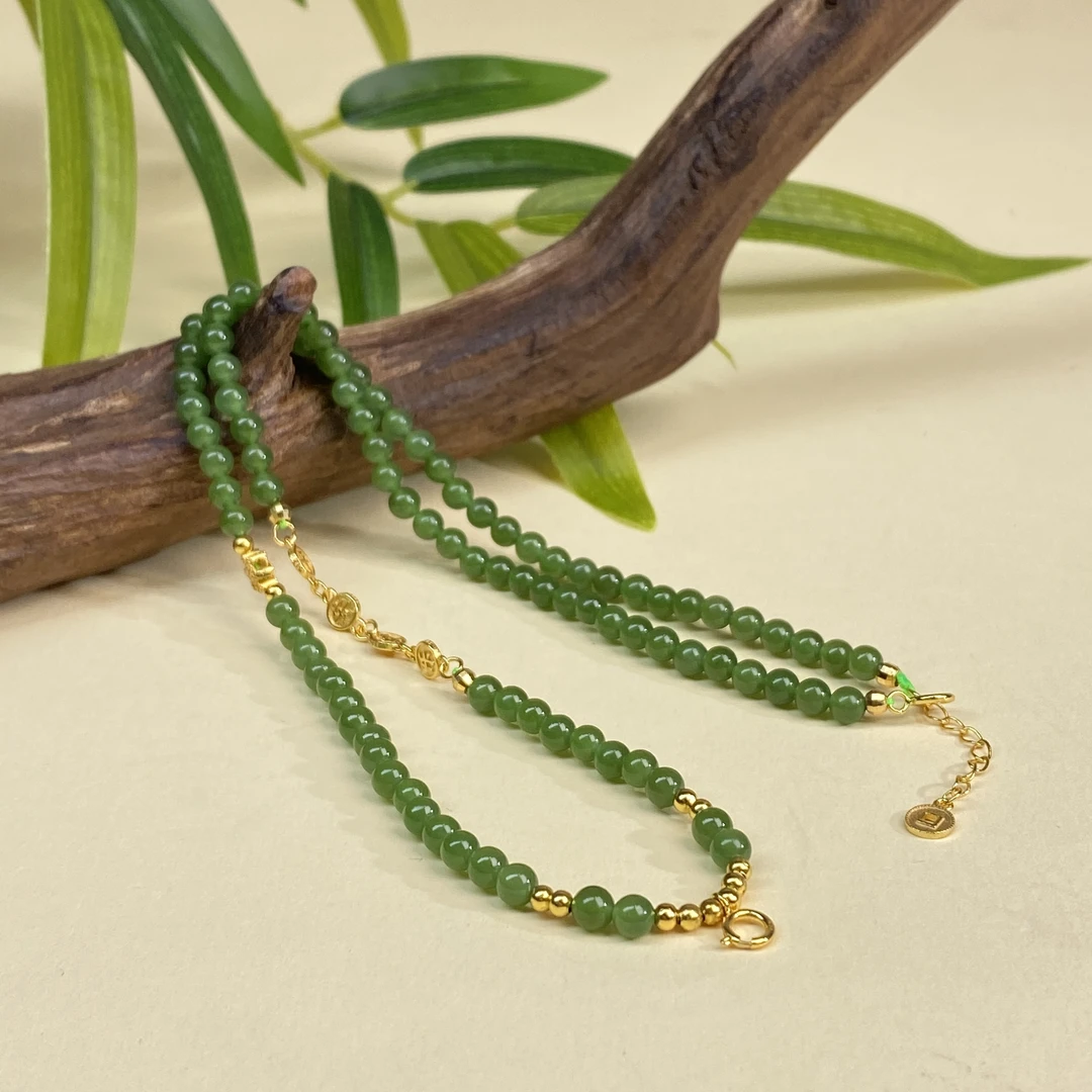 【小北严选】和田玉DIY项链约3.5mm+【多样性发一件】-AH121X253