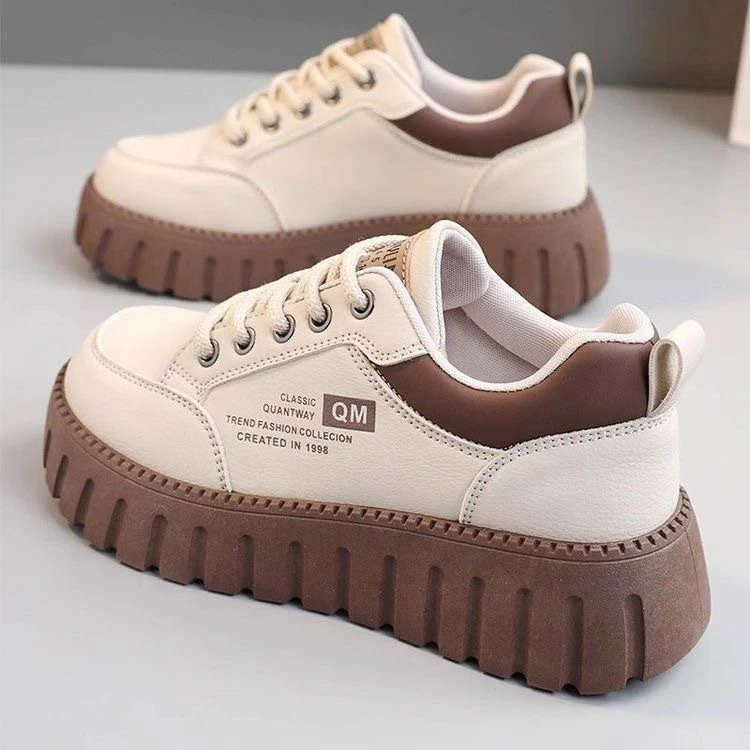 【品牌撤柜】2025秋季女鞋透气小白鞋子女韩版厚底运动鞋休闲板鞋